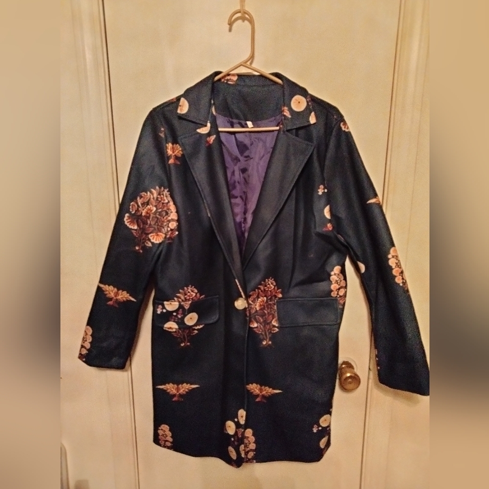Fall and winter long sleeve jacket coat with button no pockets